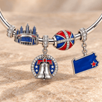 PL76 Silver Charm Bracelet Set TMH