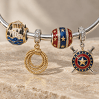 WDWM Silver Charm Bracelet Set TMH