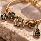 HWLJ Gold Charm Bracelet Set PTT