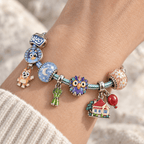 BLU Silver Charm Bracelet Set PTKL