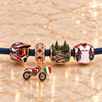 BTMT Braided Leather Charm Bracelet Set NHVH