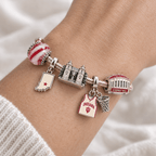 IDH Silver Charm Bracelet Set PTKL