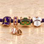 LBBS braided leather cord Charm Bracelet Set NHVH