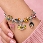 BBG Silver Charm Bracelet Set TMH