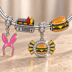 BBG Silver Charm Bracelet Set TMH