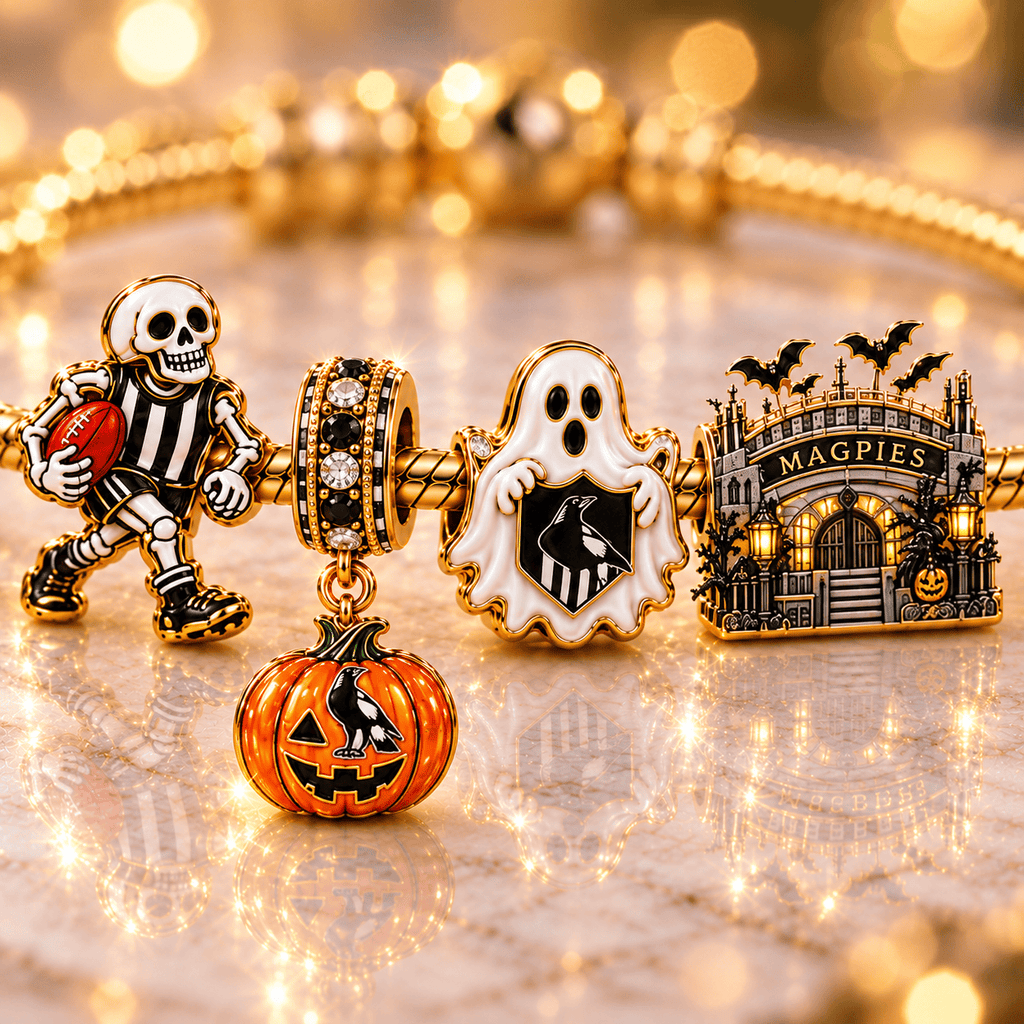 CLM Gold Charm Bracelet Set NHVH