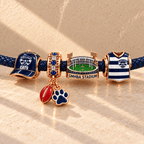 GLC Braided Leather Charm Bracelet Set NHVH