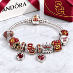 USC Silver Charm Bracelet Set BMD