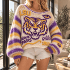 LSU Women’s Open-Knit Sweater HTTT