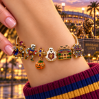 BRBL Gold Charm Bracelet Set NHVH