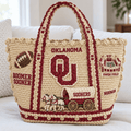 OSN Straw-Style Embellished Tote Bag HTTT