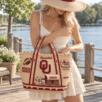 OSN Straw-Style Embellished Tote Bag HTTT