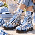 UNC Premium Leather Lace-Up Boots LNTH