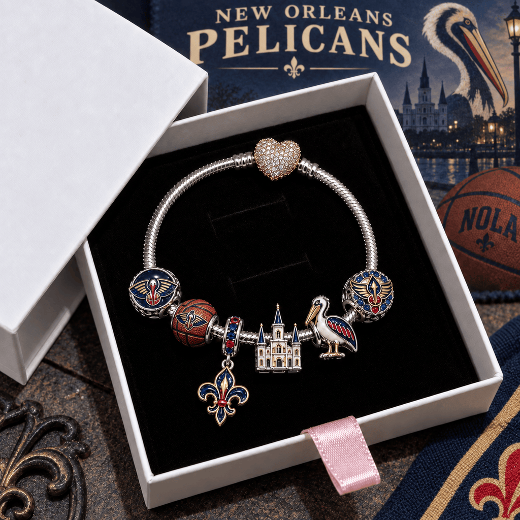 NOP Silver Charm Bracelet Set VTH