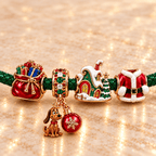 TGR Braided Leather Charm Bracelet Set NHVH