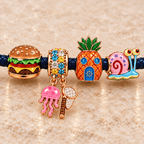 SBSP Braided Leather Charm Bracelet Set NHVH
