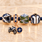 BM Braided Leather Charm Bracelet Set NHVH