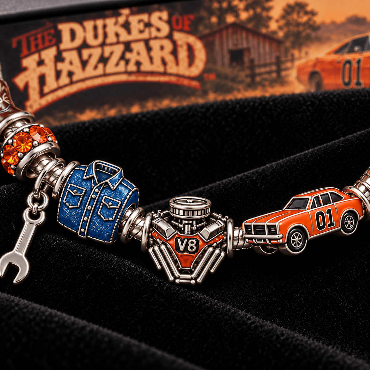 TDH Silver Charm Bracelet Set TTTT