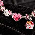 HLKT Silver Charm Bracelet Set TTTT