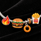 BGK Silver Charm Bracelet Set TTTT