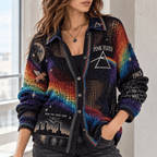 PKFL Women’s Open-Knit Cardigan DNBN