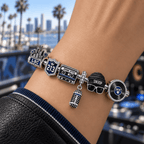 SND Silver Charm Bracelet Set PTT
