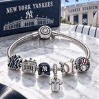 NYY Silver Charm Bracelet Set PTT