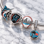 MMA Silver Charm Bracelet Set PTT