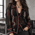 SLK Women’s Open-Knit Cardigan DNBN