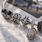 TCR Silver Charm Bracelet Set PTT