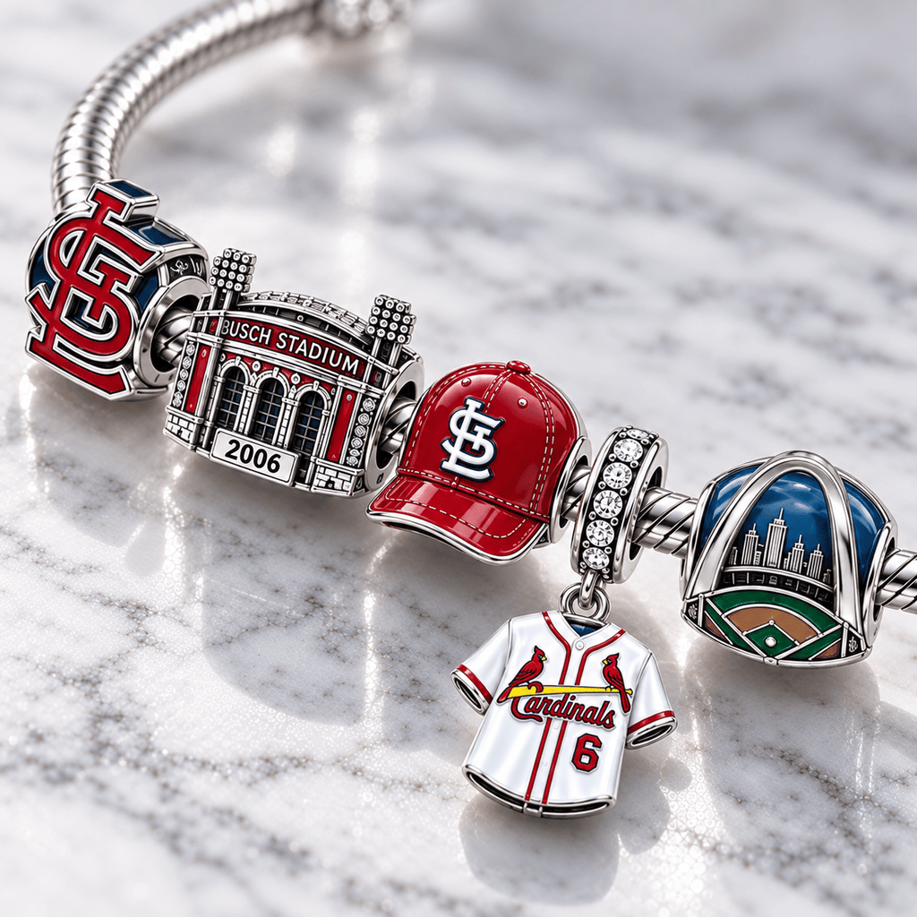 SLVC Silver Charm Bracelet Set PTT