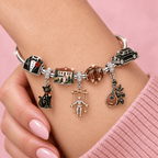 TGF Silver Charm Bracelet Set TMH